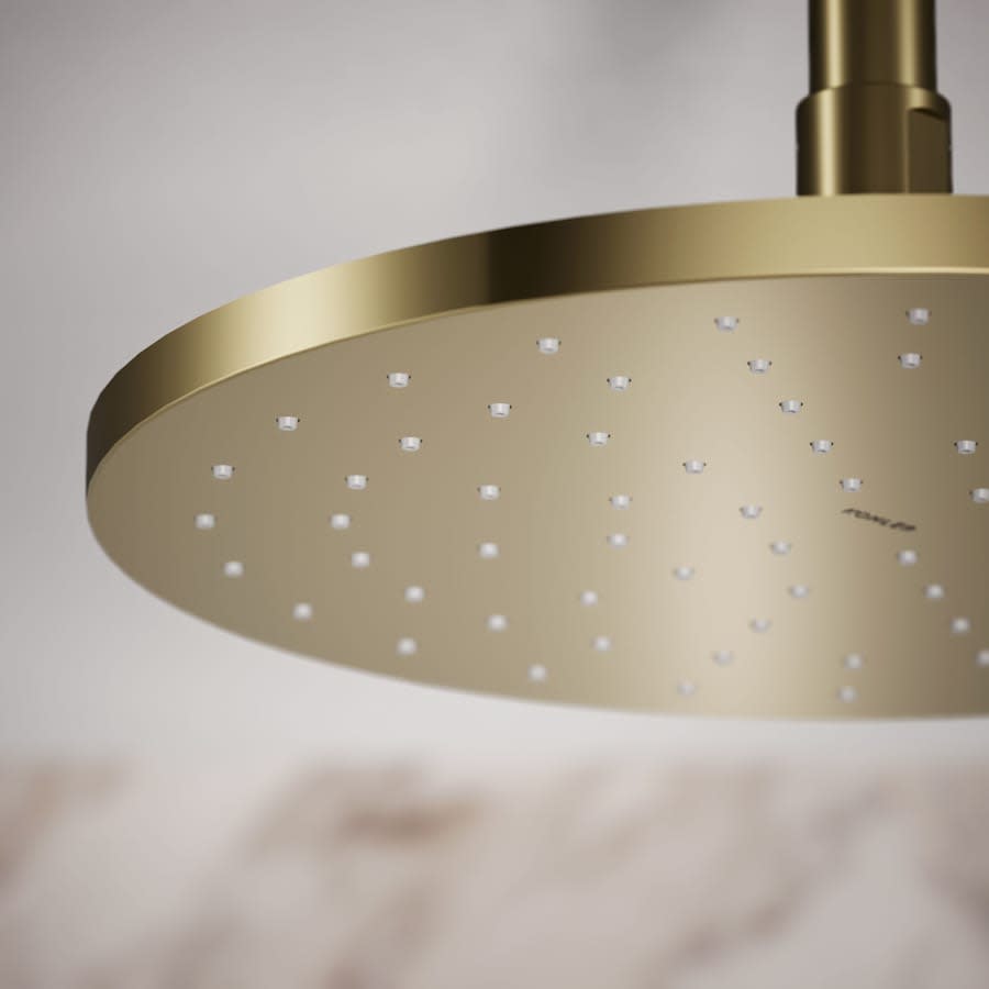 Contemporary Round 10" Single Function 2.5 GPM Rainhead with MasterClean Sprayface and Katalyst Air-Induction Technology