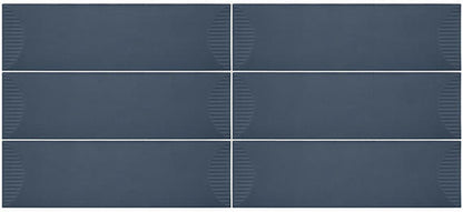 Stencil Indigo Rectangle, Linear 4X12 Matte