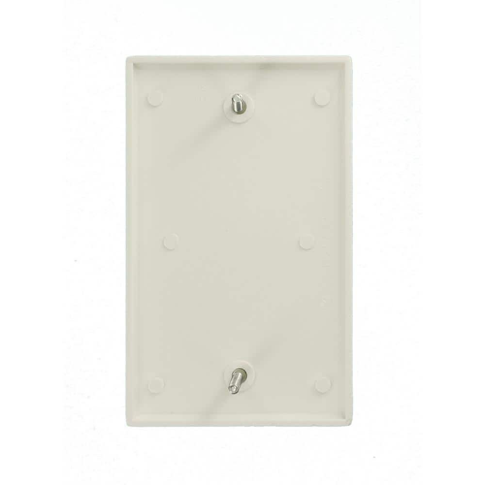 1-Gang Blank Wall Plate, White