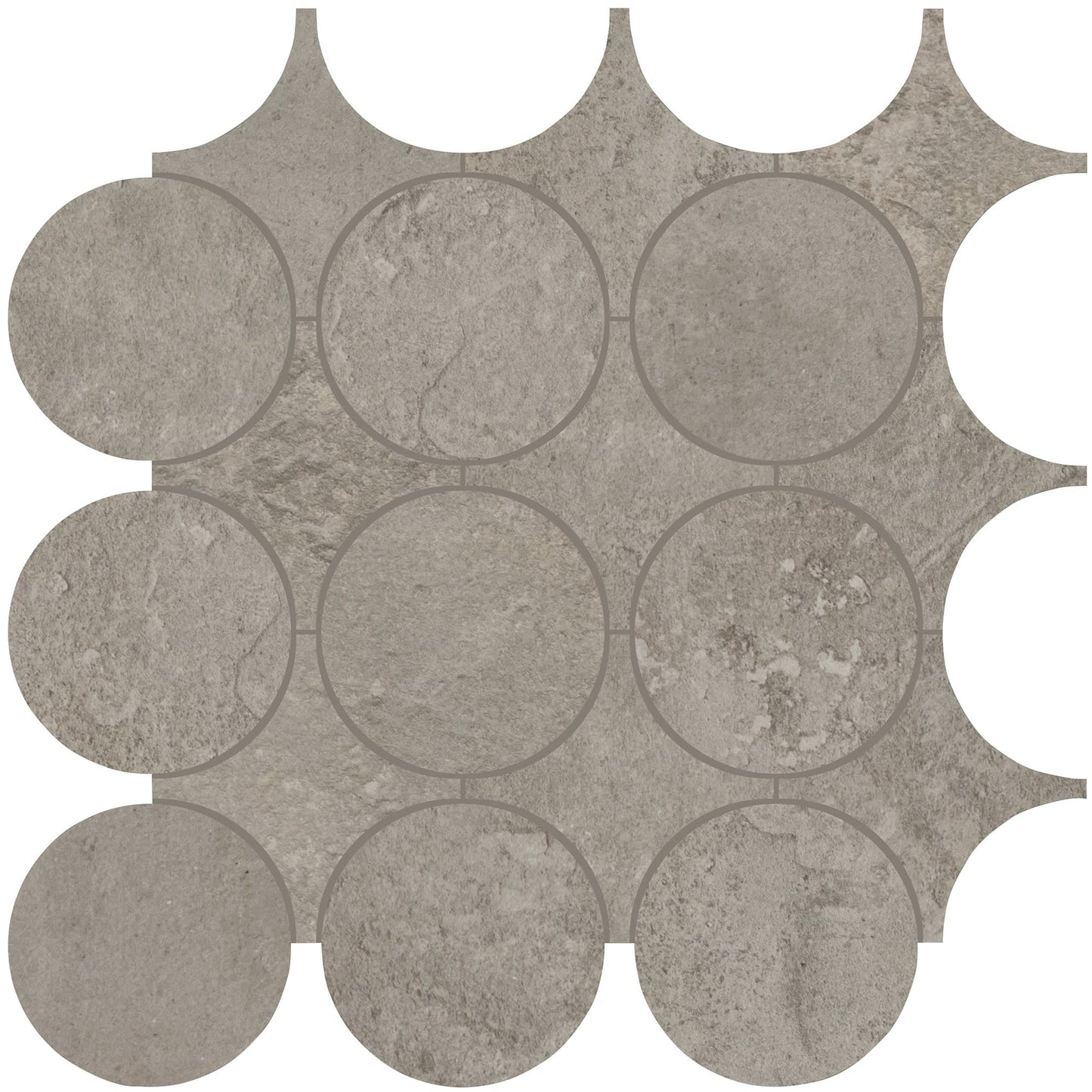 Rekindle Medium Grey Herringbone 2X6 Matte