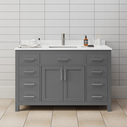 Beckett Single Bathroom Vanity - 54W x 35H x 22D