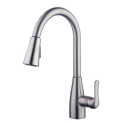 McKenna Single-Handle Pull Down Sprayer Kitchen Faucet in Stainless Steel with TurboSpray and FastMount
