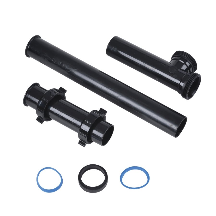 Disposer Kit, 1-1/2, 16 in L, Black