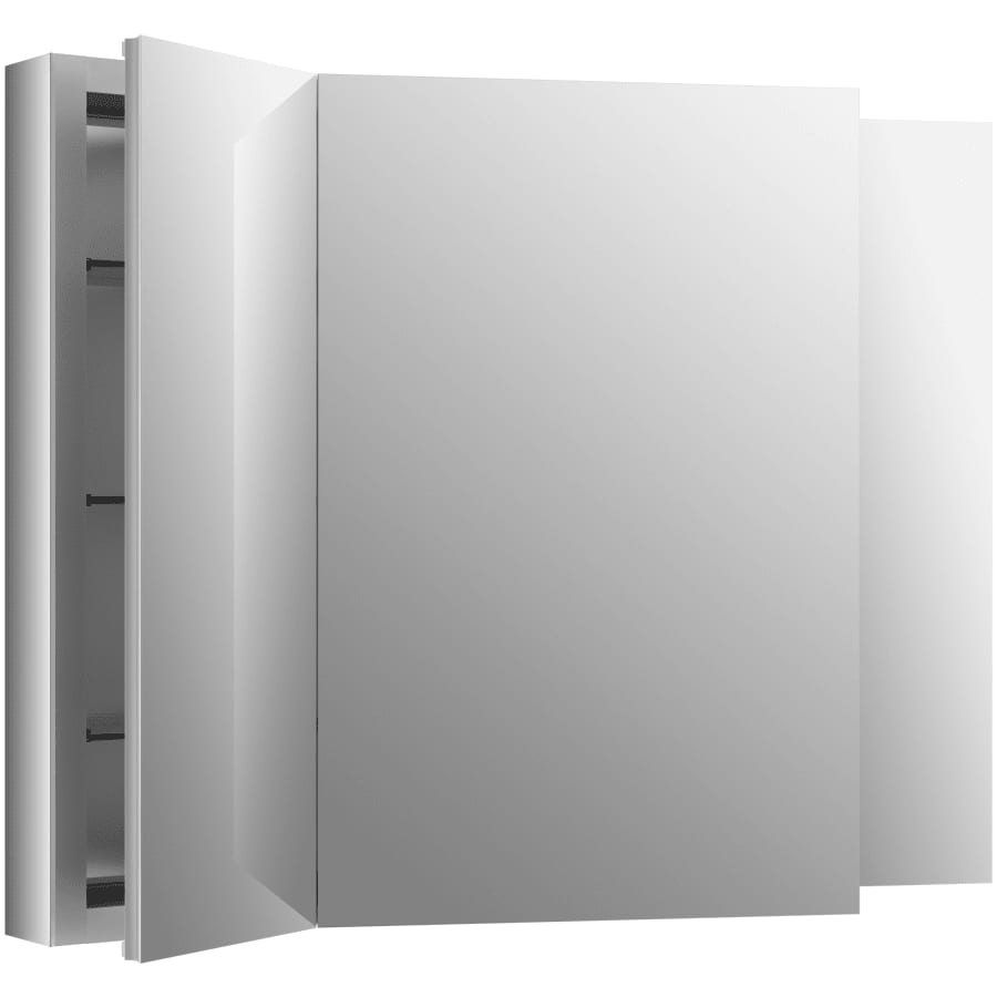 Verdera 40"w x 30"h Triple Door Medicine Cabinet with Triple Mirror Design