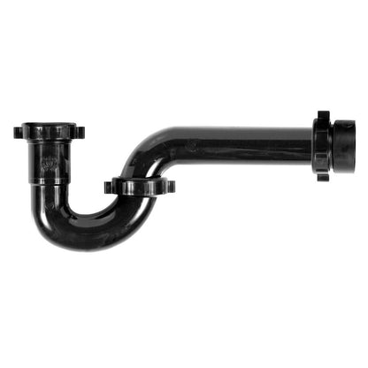 Tubular P-Trap, 1-1/2 in, Black