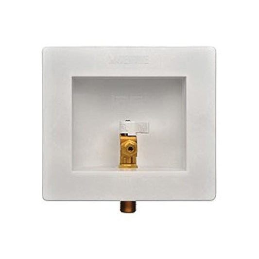 Ice Maker Outlet Box With Quarter Turn Valve, Plastic