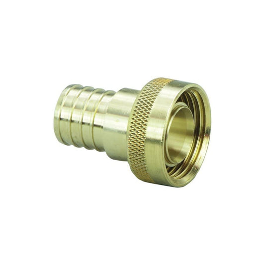 PureFlow® Adapter, 3/4 x 1 in, Crimp PEX x Supply, Brass