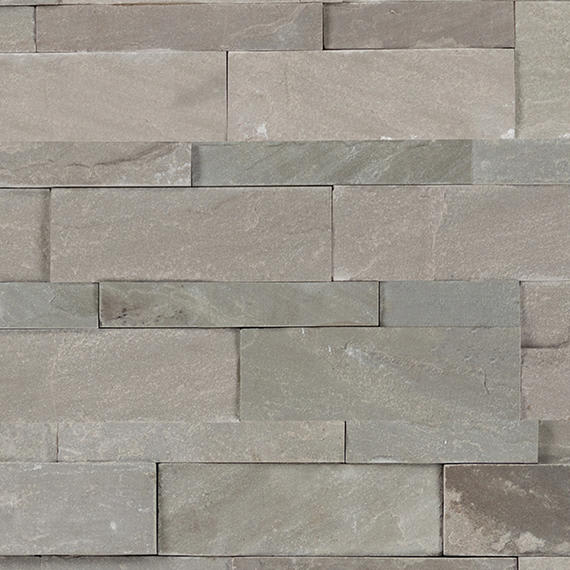 Stacked Stone Urban Fog Stacked, Natural Cleft 6X24