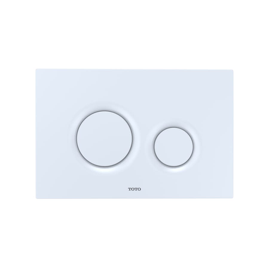 Dual Button Push Plate with Round Buttons for In Wall Tank Systems (DuoFit In-Wall Tanks)