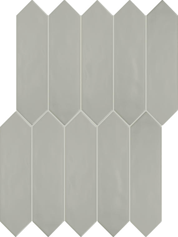 Stagecraft Matte Desert Gray Picket, Undulated 3X12 Matte
