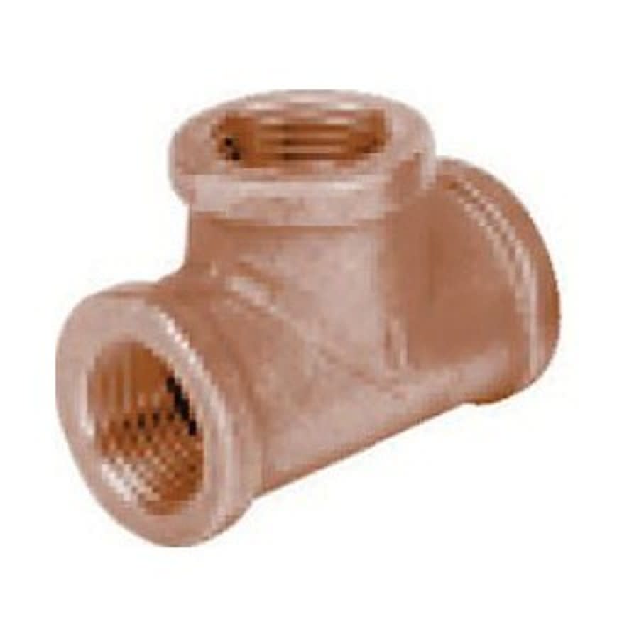 Tee, 1-1/2 in, FNPT, Lead Free Brass, Rough Brass