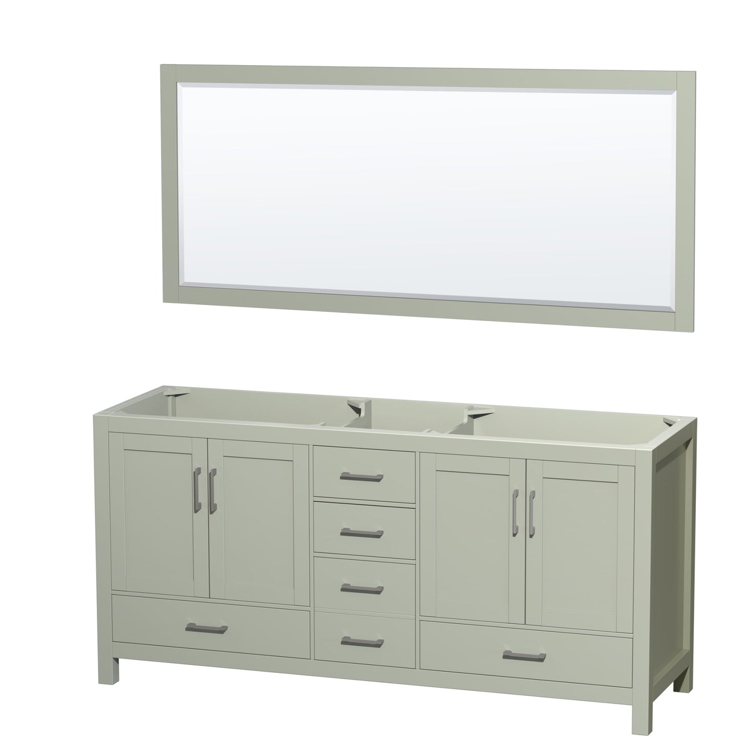 Sheffield Double Bathroom Vanity - 70.75W x 35H x 21.5D