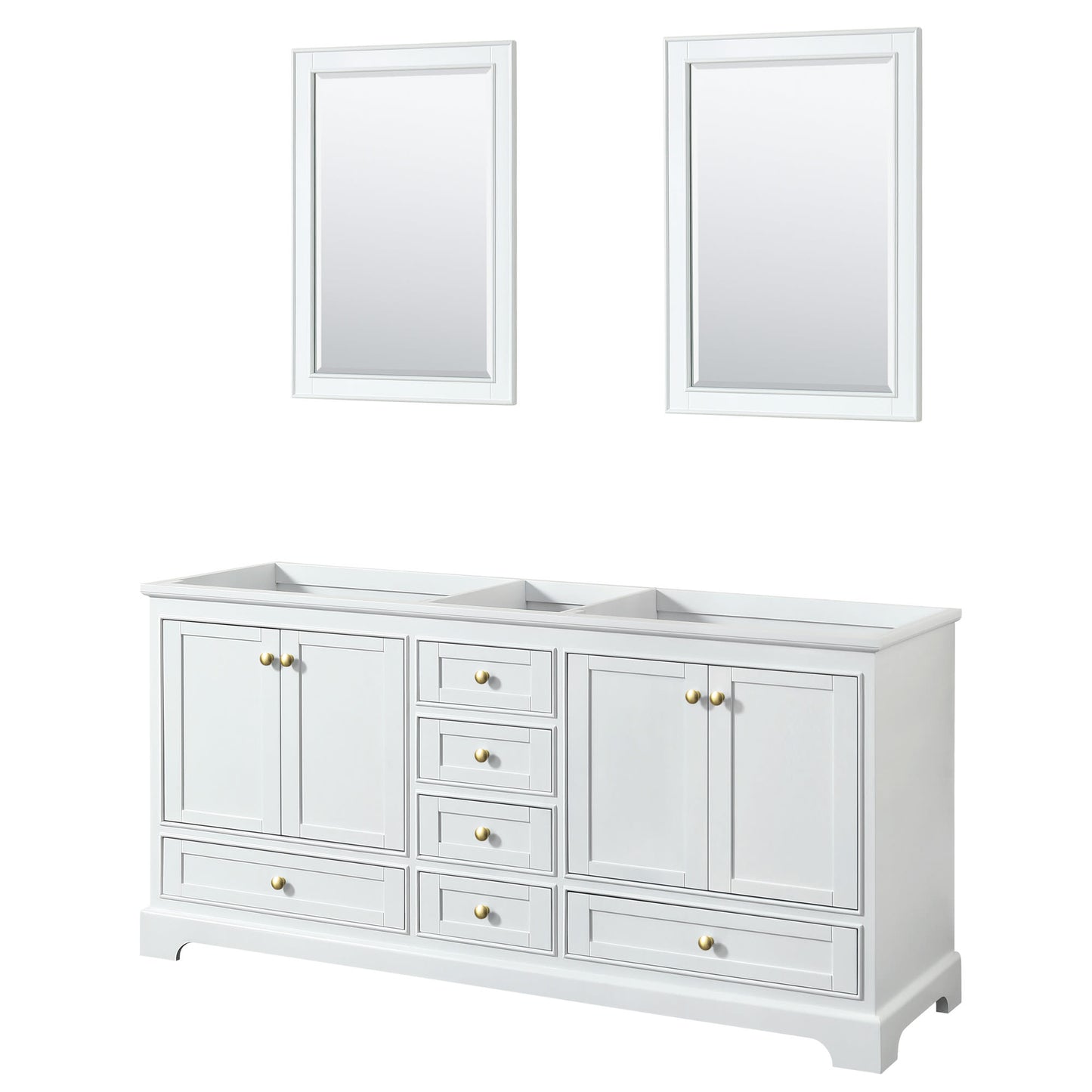 Deborah Double Bathroom Vanity - 71W x 34.25H x 21.5D
