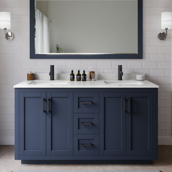 Miranda Double Bathroom Vanity - 60W x 33.75H x 22D