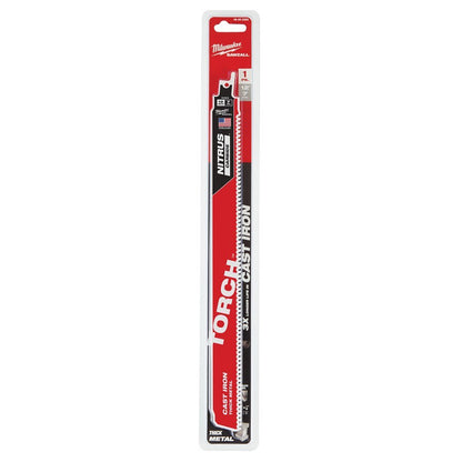 SAWZALL® The Torch™ Carbide Tip Reciprocating Saw Blade, 12 in L, 7 tpi, 0.05 in THK