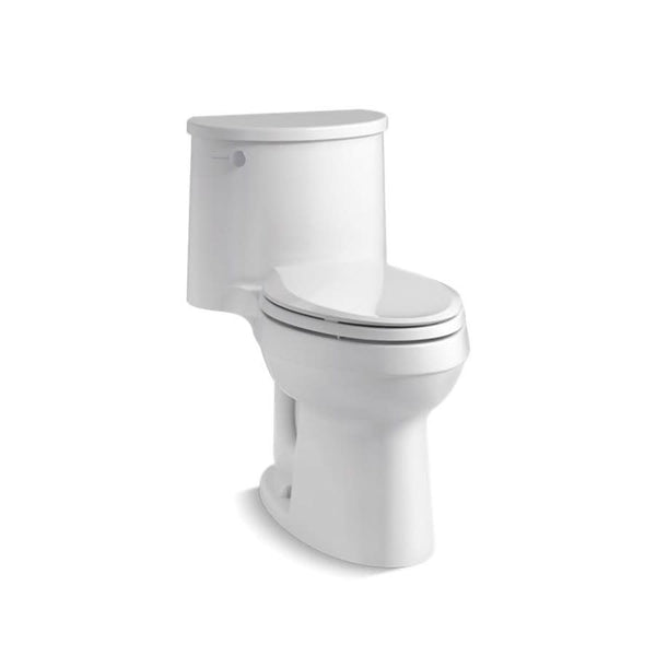 Adair® One Piece Toilet, Floor Mount, 12 in Rough, ADA, Elongated Bowl, Left Hand Lever, 1.28 gpf, White