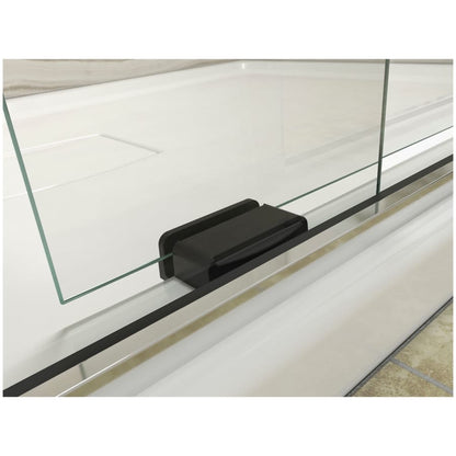 Levity 62" High x 59-5/8" Wide Bypass Frameless Tub Door with Clear Glass