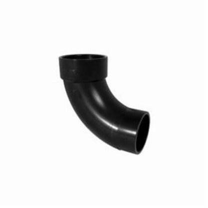 DWV Long Turn Street 90 deg Elbow, 1-1/2 in, Spigot x Hub, ABS