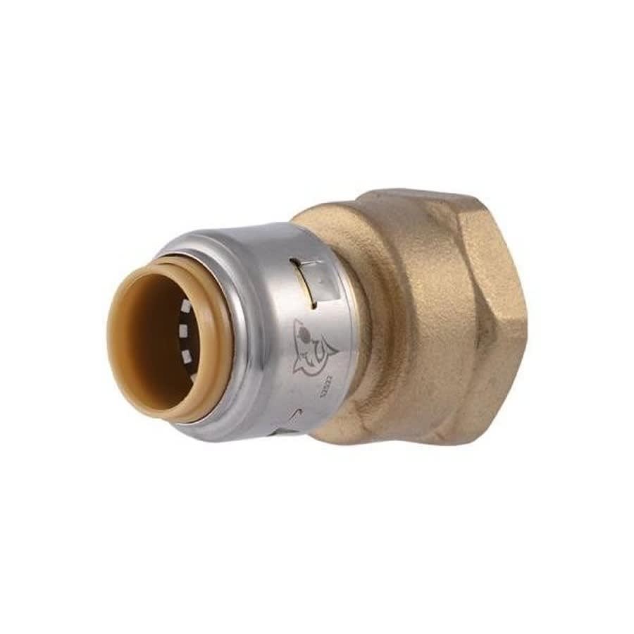 Max™ Adapter, 1/2 x 3/4 in, Push x FNPT, Brass