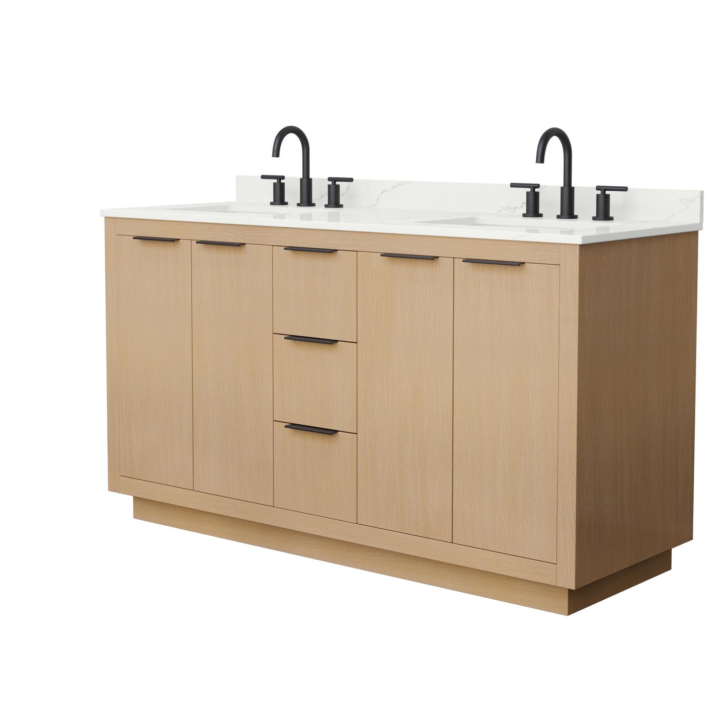 Maroni Double Bathroom Vanity - 60W x 33.75H x 22D