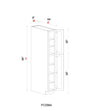 Pantry Cabinet - 9"W x 84"H x 24"D - 2D