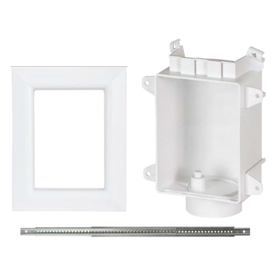 OxBox™ Rough-In Drain Box With Fire Pad and Frame, For Use With Plumbing Supply System, ABS