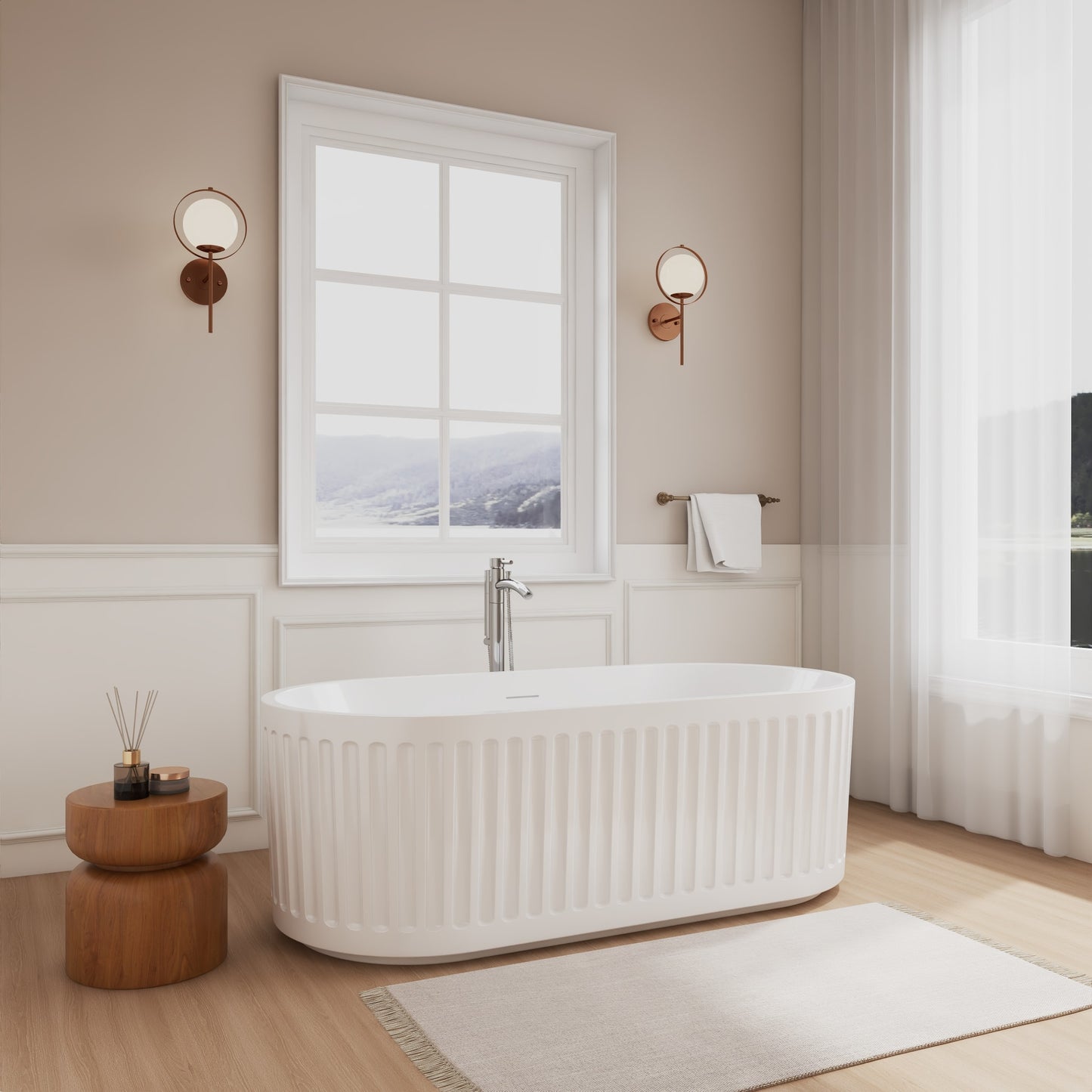 Carmela Freestanding Bathtub - 67W x 23H x 31.5D