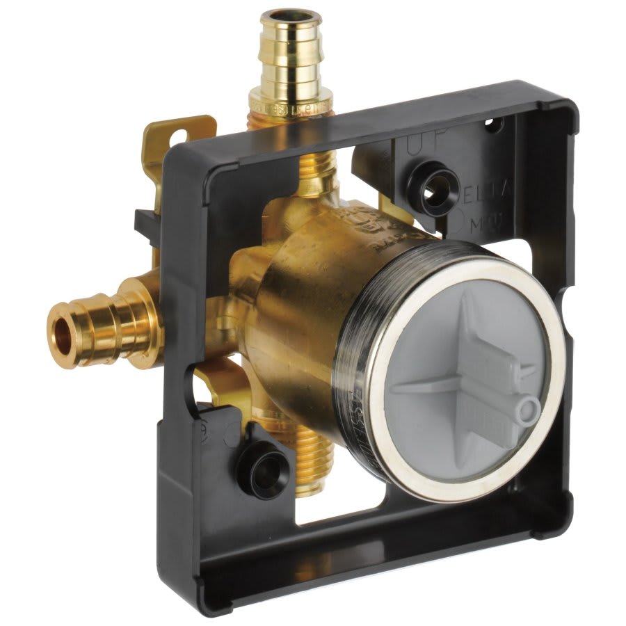 MultiChoice® Universal Shower Rough-In Valve Body, 1/2 in, Cold Expansion PEX Inlet x 1/2 in, Pex Cold Expansion Outlet, Forged Brass Body