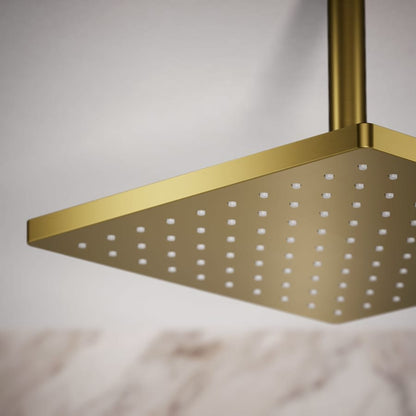 Honesty Square 10" Single Function 2.5 GPM Rainhead with MasterClean Sprayface