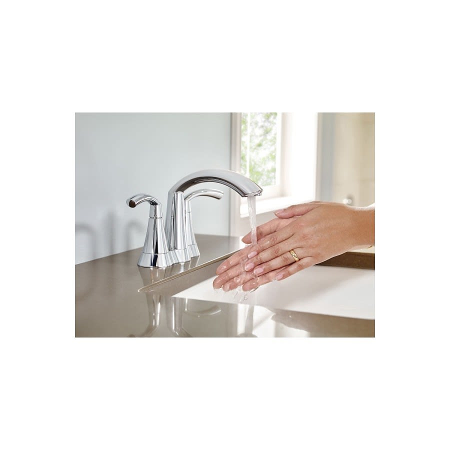 Glyde™ Centerset Lavatory Faucet, ADA, 2 Handle, 2-Hole, 1.2 gpm, Brushed Nickel