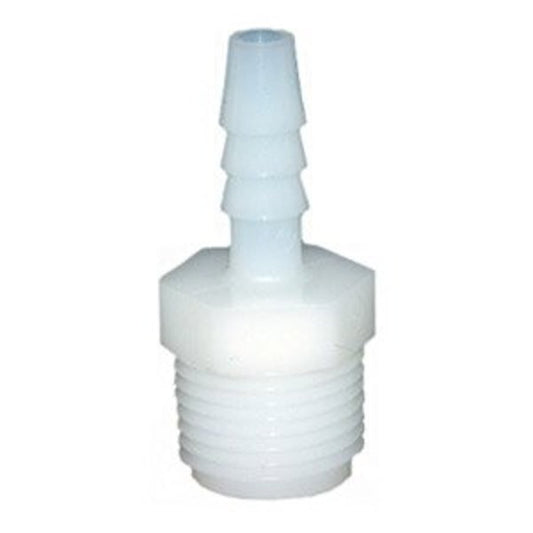 Male Adapter, 1/4 x 1/2 in, Barb x MNPT, Nylon