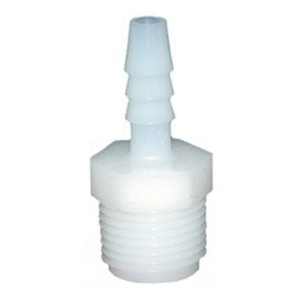Male Adapter, 1/4 x 1/2 in, Barb x MNPT, Nylon
