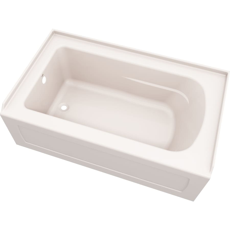 Hillsboro 60" x 36" Three Wall Alcove Acrylic Soaking Tub with Left Drain and Overflow