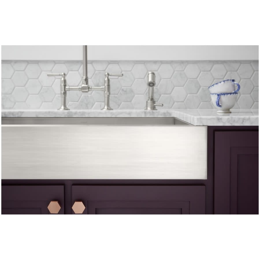 Vault 35-1/2" Single Basin Under-Mount 18-Gauge Stainless Steel Kitchen Sink with Self Trimming