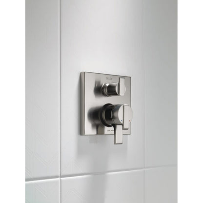 Ara 17 Series Pressure Balanced Valve Trim with Integrated Volume Control and 3 Function Diverter for Two Shower Applications - Less Rough-In