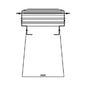 Flashing Cap, 4 in, Galvanized