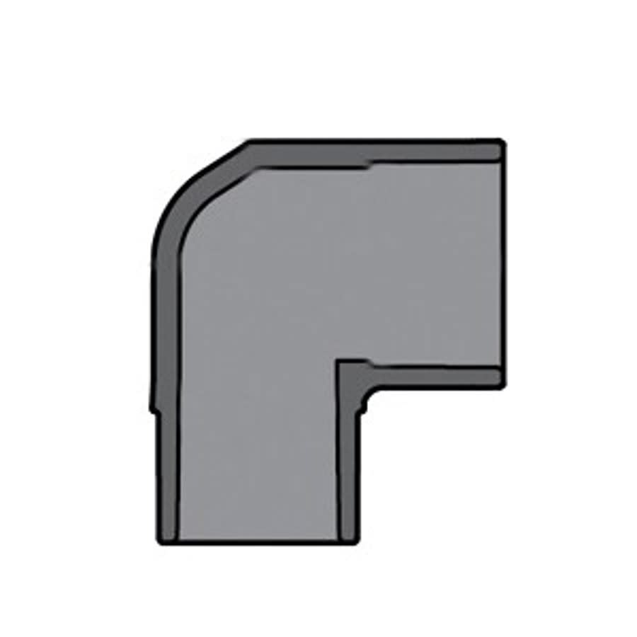 Street 90 deg Elbow, 2 in, Spigot x Socket, SCH 80/XH, PVC