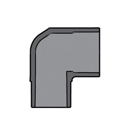 Street 90 deg Elbow, 2 in, Spigot x Socket, SCH 80/XH, PVC