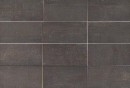 Union Black Nickel Rectangle 24X48 Matte