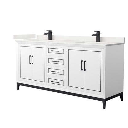 Marlena Double Bathroom Vanity - 72W x 35.25H x 22D