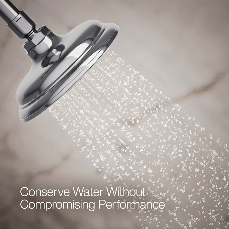 Artifacts 1.75 GPM Single Function Shower Head with MasterClean Sprayface and Katalyst Air-Induction Technology