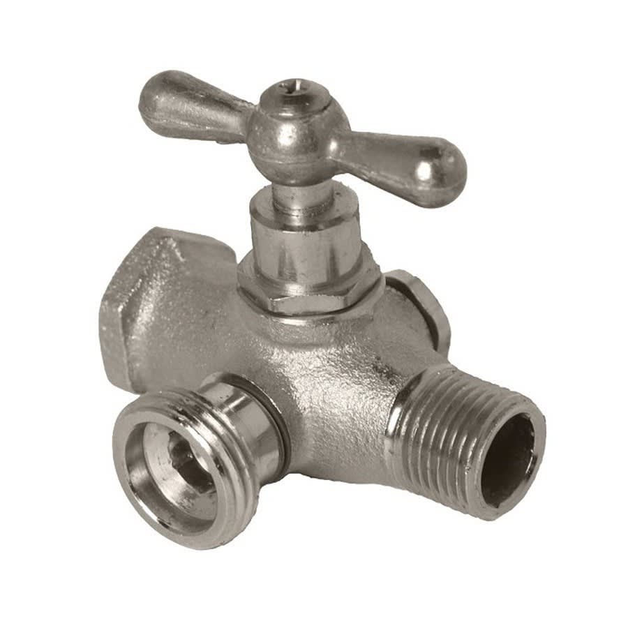 Washing Machine Valve, 1/2 in Inlet, FNPT, Rough Bronze