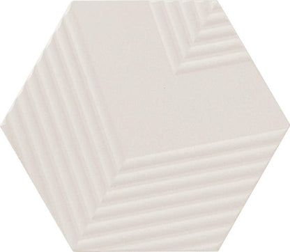Rhyme and Reason Bone Hexagon 4X4 Matte