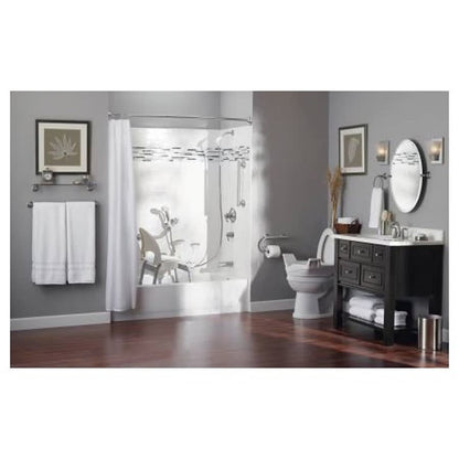 Home Care® Grab Bar, ADA, 24 in L, Polished Chrome