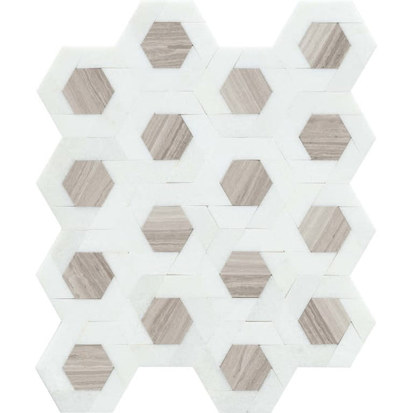 BIZOU WHITE/CREAM PL DAMASK/MO