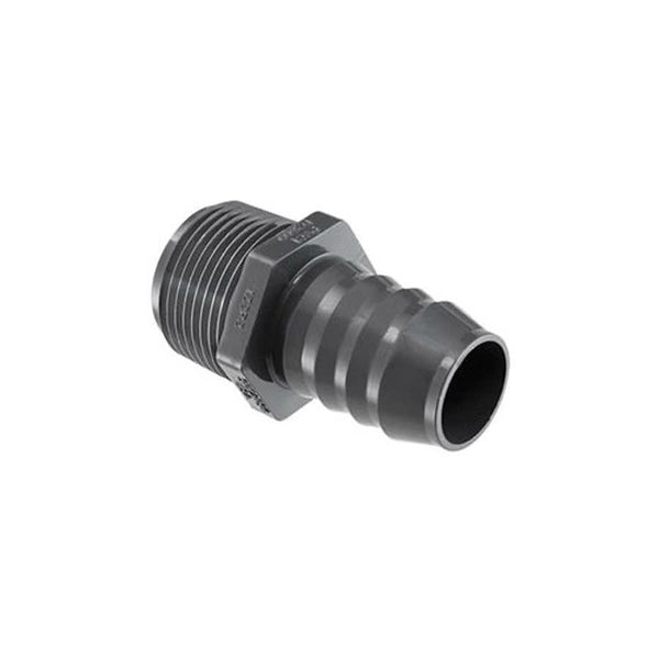 Male Adapter, 1-1/4 in, Insert x MNPT, SCH 40/STD, PVC