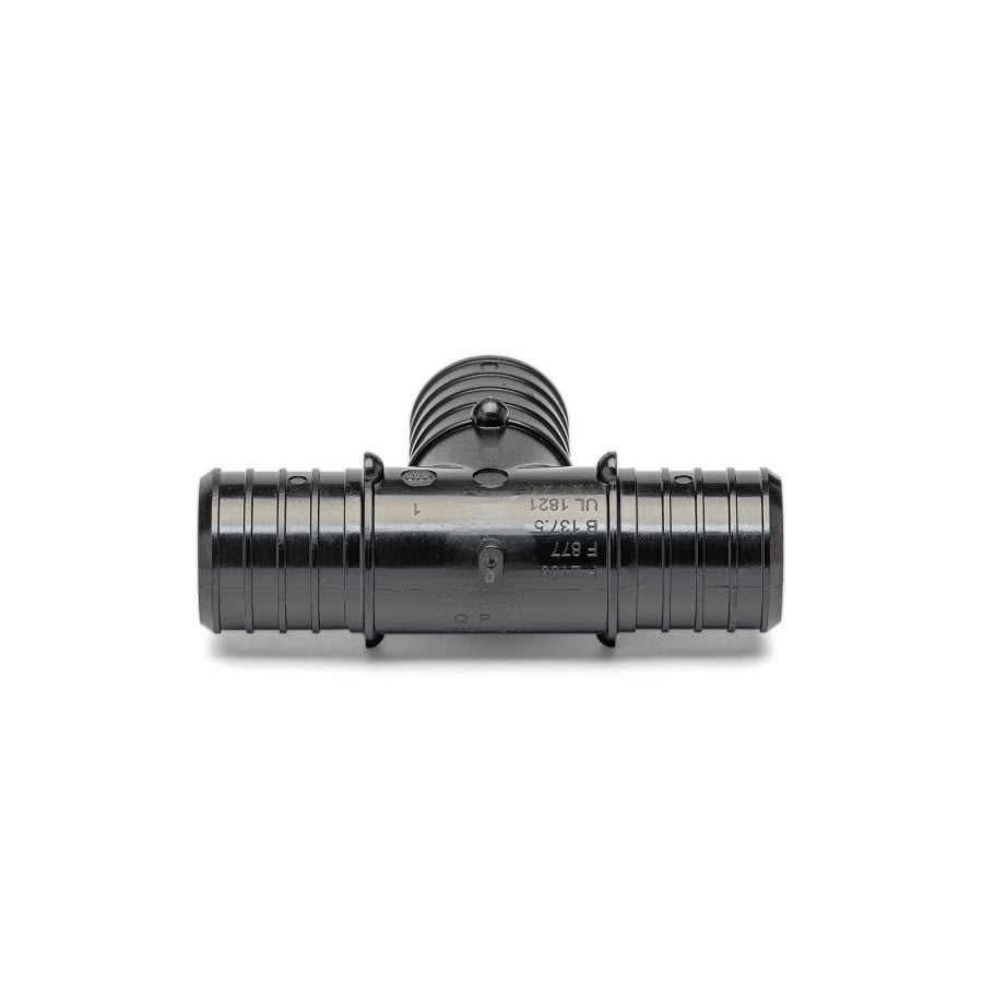 QickSert CR® Tee, 1 in, Crimp PEX, Poly