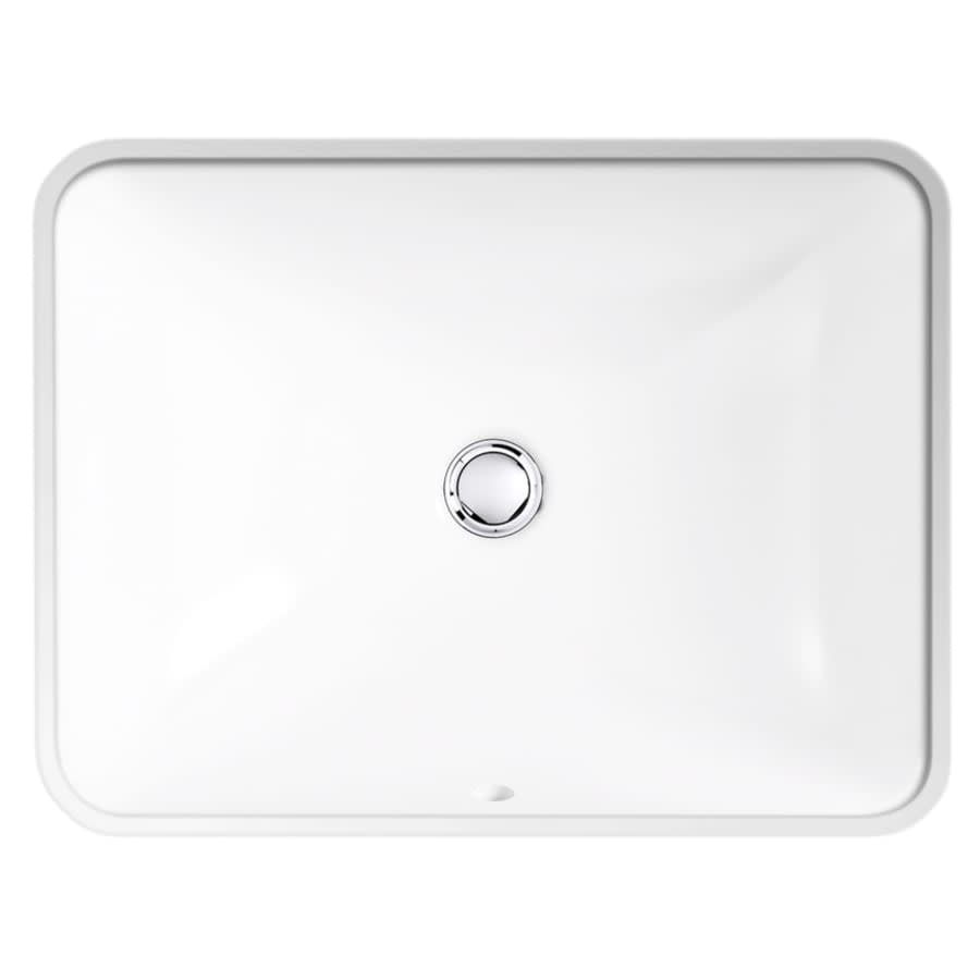 Caxton Rectangle 20-1/4" Undermount Bathroom Sink with Overflow