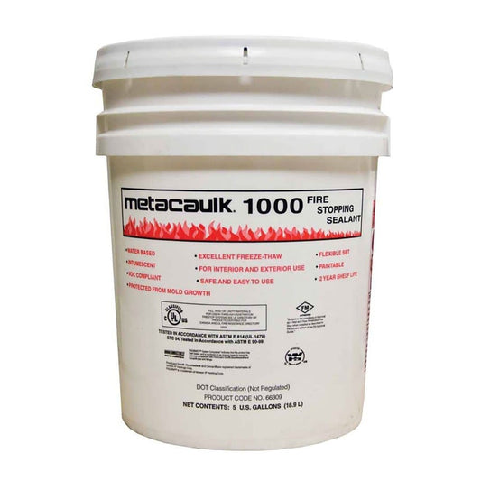 1000 Fire Stop Paste, 5 gal, 4 hr Fire Rating