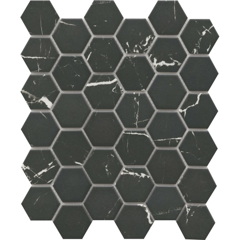 ELEGAN NERO MT 2" HEX/MO